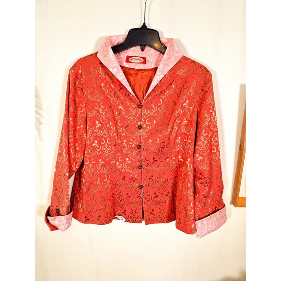 Shanghai Soho Women's Red Asian Jacket XXL - Picture 7 of 9